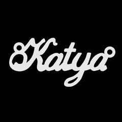Срібне кольє з ім'ям Katya