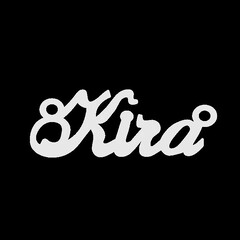Срібне кольє з ім'ям Kira