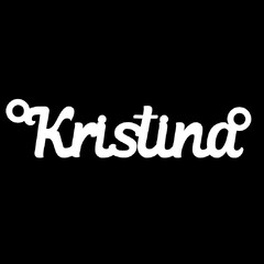 Срібне кольє з ім'ям Kristina