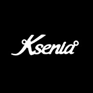 Срібне кольє з ім'ям Ksenia