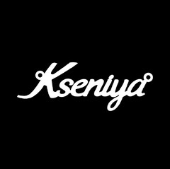 Срібне кольє з ім'ям Kseniya