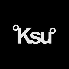 Срібне кольє з ім'ям Ksu