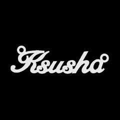 Срібне кольє з ім'ям Ksusha