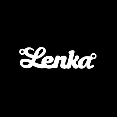 Срібне кольє з ім'ям Lenka