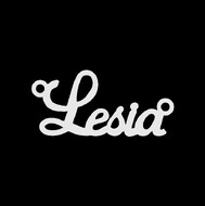Срібне кольє з ім'ям Lesia