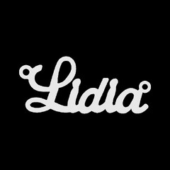 Срібне кольє з ім'ям Lidia