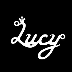 Срібне кольє з ім'ям Lucy
