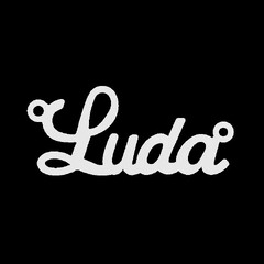 Срібне кольє з ім'ям Luda