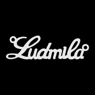 Срібне кольє з ім'ям Ludmila