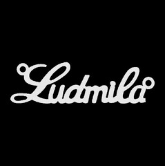 Срібне кольє з ім'ям Ludmila