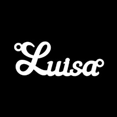 Срібне кольє з ім'ям Luisa