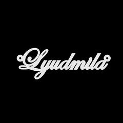 Срібне кольє з ім'ям Lyudmila