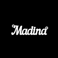 Срібне кольє з ім'ям Madina
