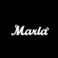 Срібне кольє з ім'ям Maria