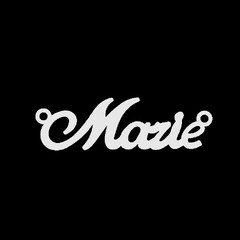 Срібне кольє з ім'ям Marie