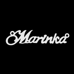 Срібне кольє з ім'ям Marinka