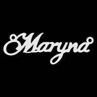 Срібне кольє з ім'ям Maryna