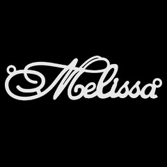 Срібне кольє з ім'ям Melissa