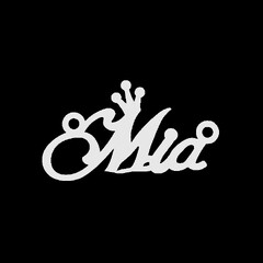 Срібне кольє з ім'ям Mia