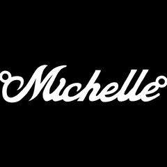 Срібне кольє з ім'ям Michelle