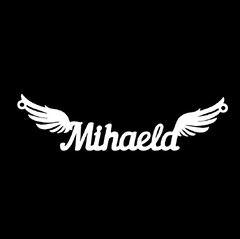 Срібне кольє з ім'ям Mihaela