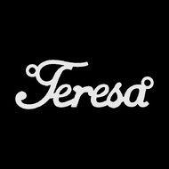 Срібне кольє з ім'ям Teresa