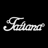 Срібне кольє з ім'ям Tatiana