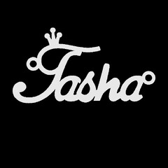 Срібне кольє з ім'ям Tasha