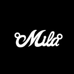 Срібне кольє з ім'ям Mila