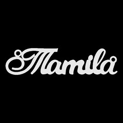 Срібне кольє з ім'ям Tamila