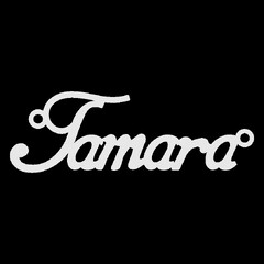 Срібне кольє з ім'ям Tamara