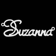 Срібне кольє з ім'ям Suzanna