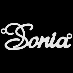Срібне кольє з ім'ям Sonia