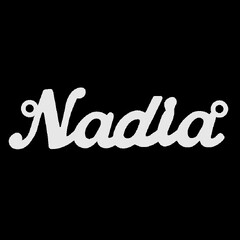 Срібне кольє з ім'ям Nadia