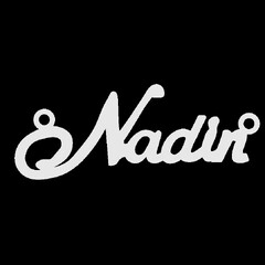 Срібне кольє з ім'ям Nadin