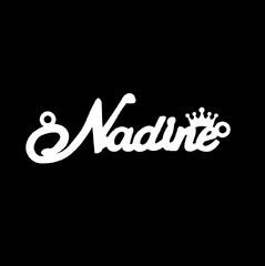 Срібне кольє з ім'ям Nadine