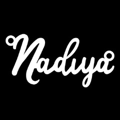 Срібне кольє з ім'ям Nadiya
