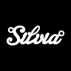 Срібне кольє з ім'ям Silvia