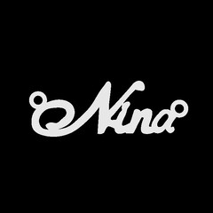 Срібне кольє з ім'ям Nina