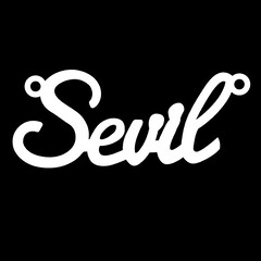 Срібне кольє з ім'ям Sevil