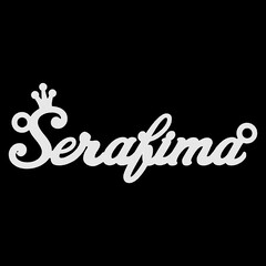 Срібне кольє з ім'ям Serafima