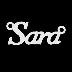 Срібне кольє з ім'ям Sara