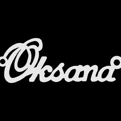 Срібне кольє з ім'ям Oksana