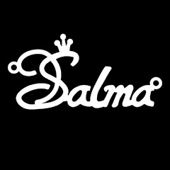 Срібне кольє з ім'ям Salma