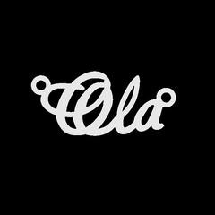 Срібне кольє з ім'ям Ola