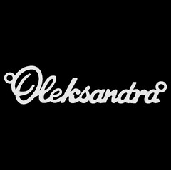 Срібне кольє з ім'ям Oleksandra