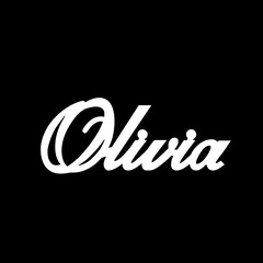 Срібне кольє з ім'ям Olivia
