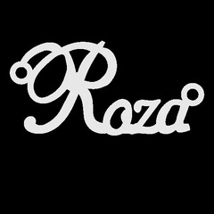 Срібне кольє з ім'ям Roza