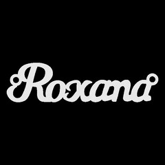 Срібне кольє з ім'ям Roxana