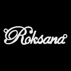Срібне кольє з ім'ям Roksana
